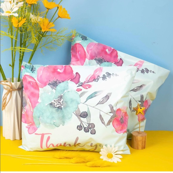 It's a Wrap! Other - NEW Posh Package "Thank you!" Gift Wrap Shipping Supplies Set ~ Blue Rose 25x5